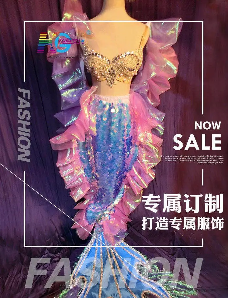 Русалка принцесса Золотая Акула человеческая гонка листья воин Хэллоуин брикет