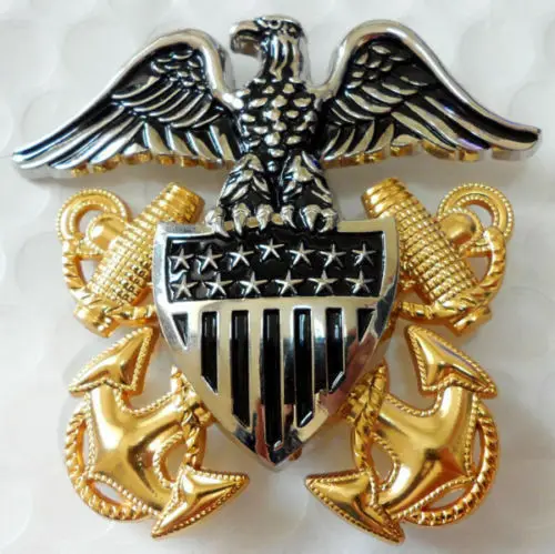 WW2 США военно морской Униформа большого орла кепка со знаком отличия