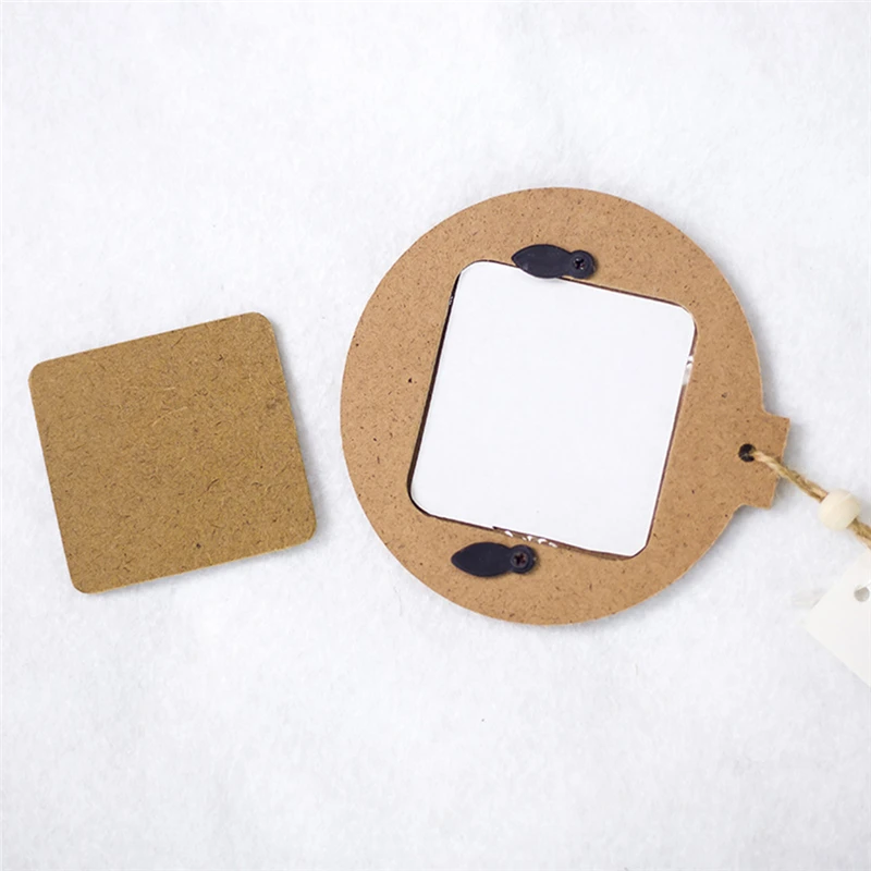 DIY рождественские деревянные подвески для фоторамки украшения подвесной