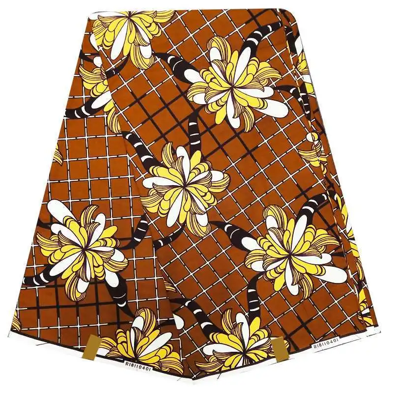 

6yards!New wax anakra wax print fabric guaranteed high quality african veritable wax for african ankara dress
