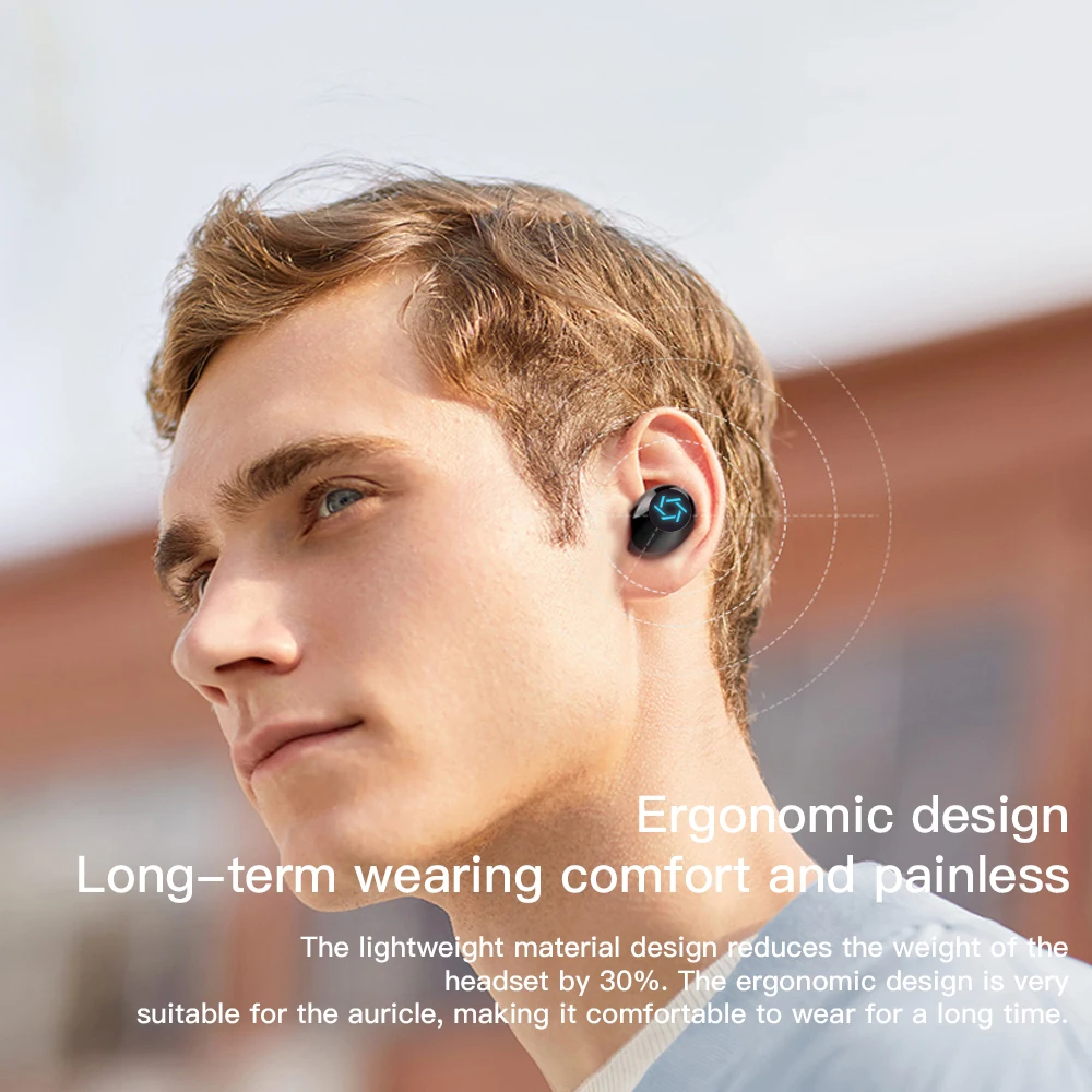 

Earphone bluetooth in ear TWS 5.0 Bluetooth earbuds HD stereo Wireless Headphones With Power Bank For iOS Android mobile Phone