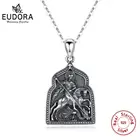 Ожерелье из серебра 925 пробы с христианскими подвесками в стиле Св. Джордж, ангел-хранитель, религиозные украшения, ожерелье с православным ангелом