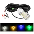 Подводный погружной светильник для ночной рыбалки, 12 В, виброхвост, приманка, кальмар, лампа для лодки, светодиодная лампа с 5 м, водонепроницаемая лампа IP67