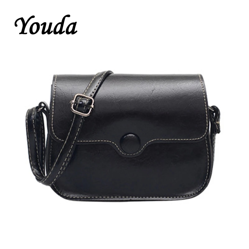 Женская сумка через плечо Youda повседневная однотонная в стиле ретро 2019 | Багаж и