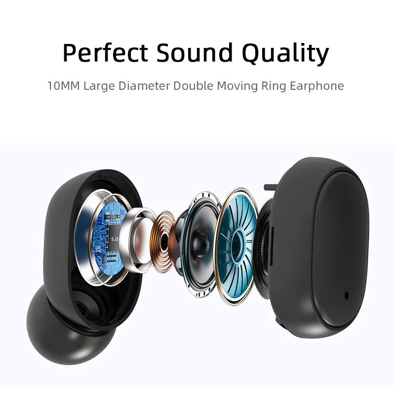 TWS-стереонаушники M &amp J с поддержкой Bluetooth 5 0 и микрофоном | Электроника
