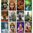 5D алмазная живопись своими руками, мозаика религиозного Будды, вышивка, полная выкладка, квадратныйкруглый дзен, наборы для вышивки крестиком, художественная живопись, домашний декор