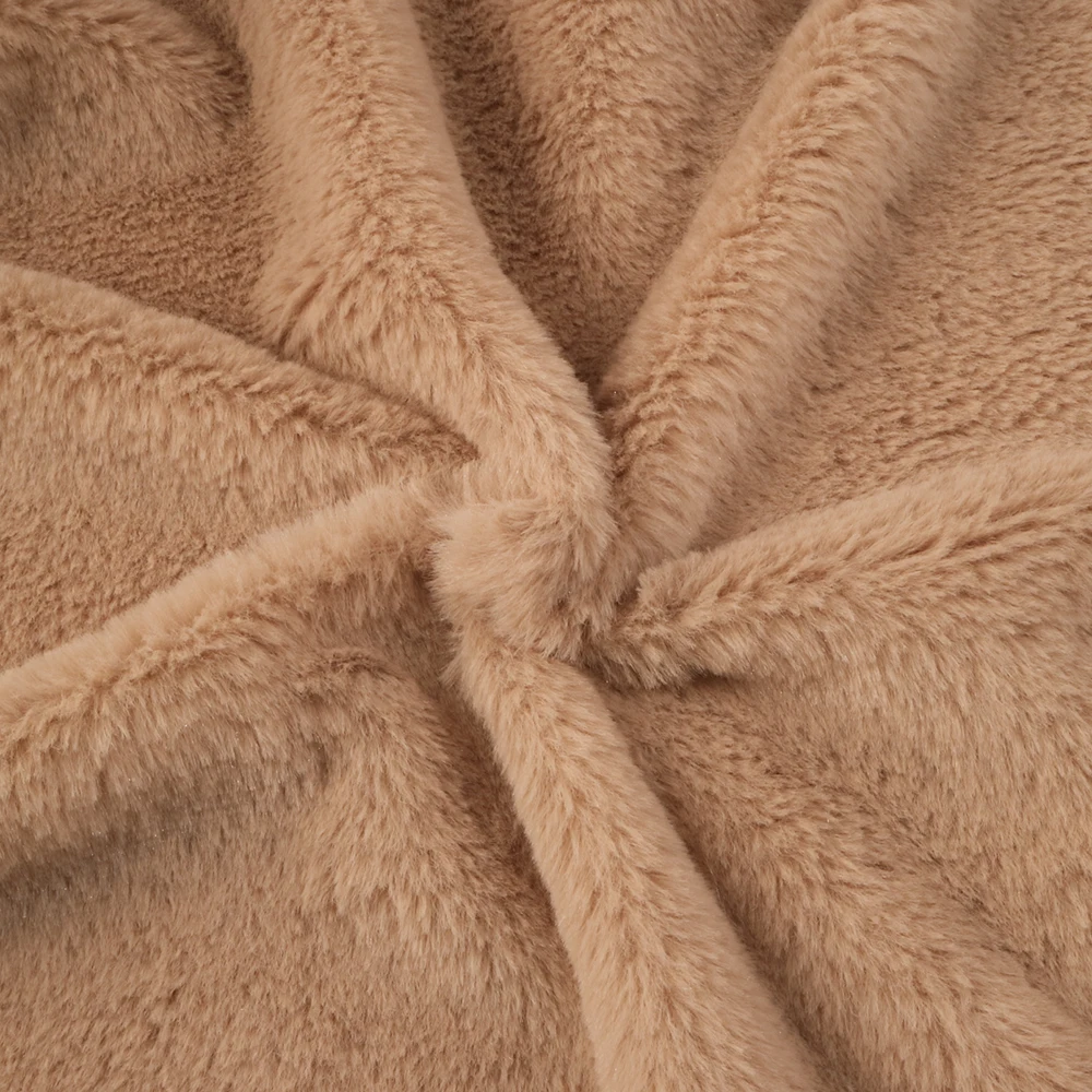 Ткань из искусственного кроличьего меха супер мягкая плюшевая ткань 100%