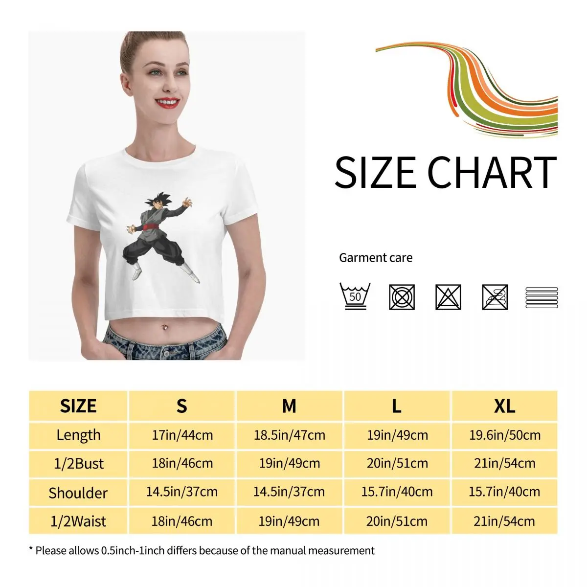 

Anime Fans Goku 26 woman's T Shirt Not easy to shrink Short sleeveRound neck T-shirt