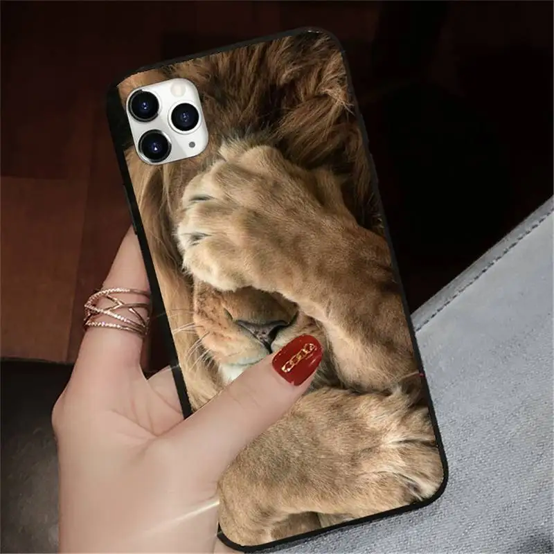 

Lion king animal high quality Phone Case for iPhone 11 12 pro XS MAX 8 7 6 6S Plus X 5S SE 2020 XR