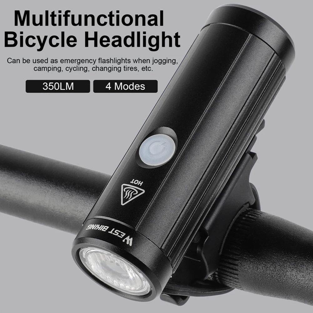 

WEST BIKING USB Charge Bicycle Cycling Flashlight MTB Mountain Road Bike Flash Lamp Outdoor Night Riding Equipment