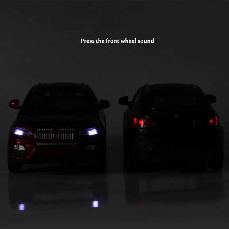Модель литая автомобиля SUV X6 1:32 модель из металлического сплава с отображением и
