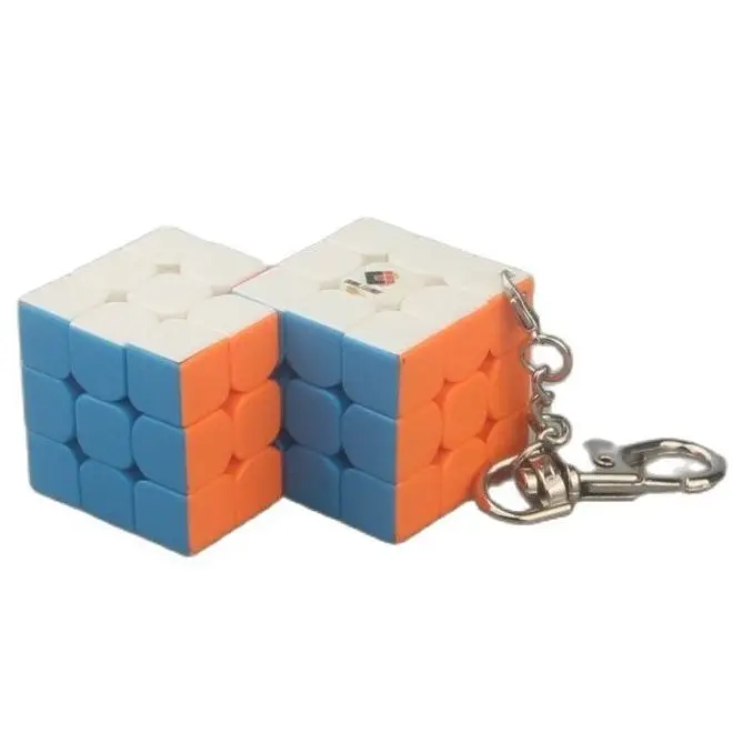 Новейшая модель Cubetwist 2 в 1 3x3x3 совместный цепочка для ключей куб головоломка