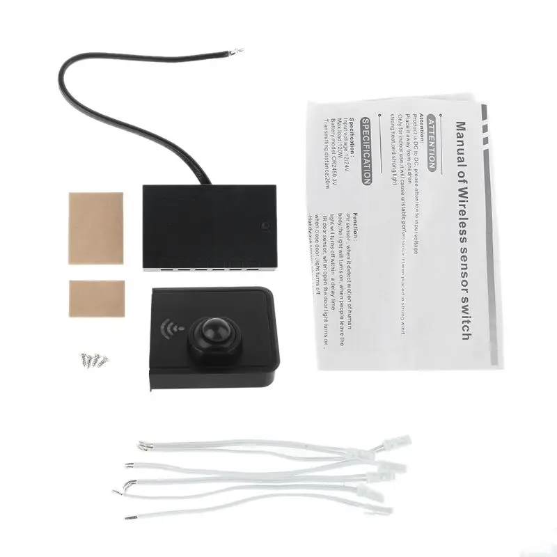

Non-Contact 12V-24V PIR Wireless Sensor Switch for Cabinet Wardrobe LED Light Dropshipping