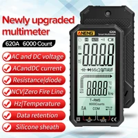 2021 620a digital smart multimeter transistor testers 6000 counts true rms auto electrical capacitance meter temp resistance