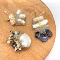 1pc fashion natural freshwater pearl pendants irregular shape feet shape diy for making necklace bracelets 25x30 30x50mm size