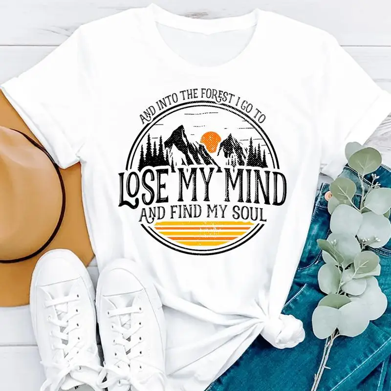 

Футболка женская с принтом, милая Модная рубашка в стиле 90-х с коротким рукавом, топ с графическим принтом и круглым вырезом