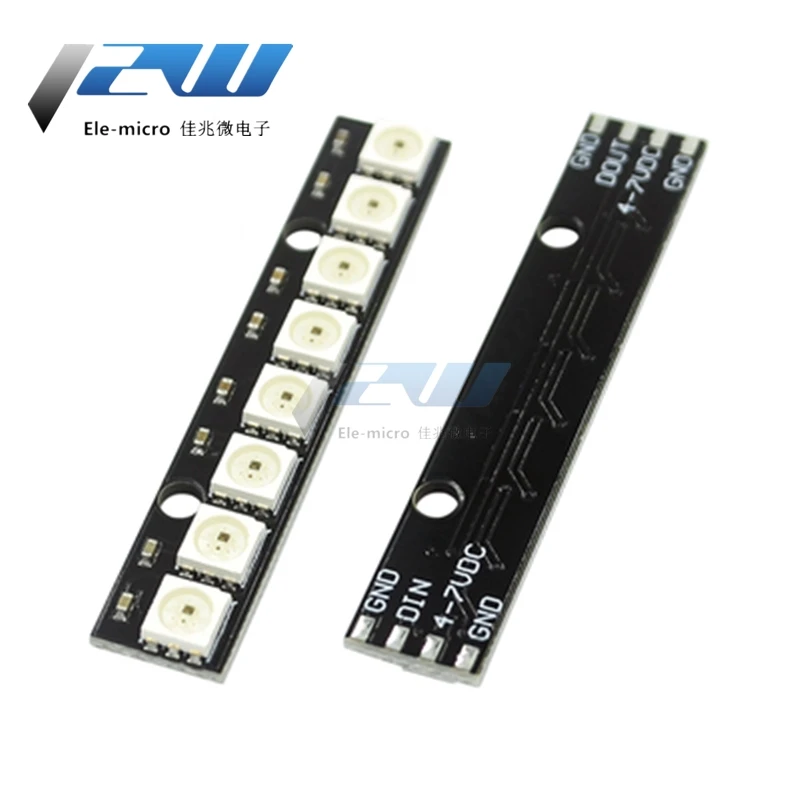 1 bit 8 12 16 24 WS2812 5050 RGB LED Smart Color светильник Light Ring макетная плата большое