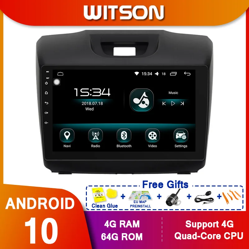 WITSON 9 &quotFULL HD сенсорный экран Android 10 0 Восьмиядерный Автомобильный GPS