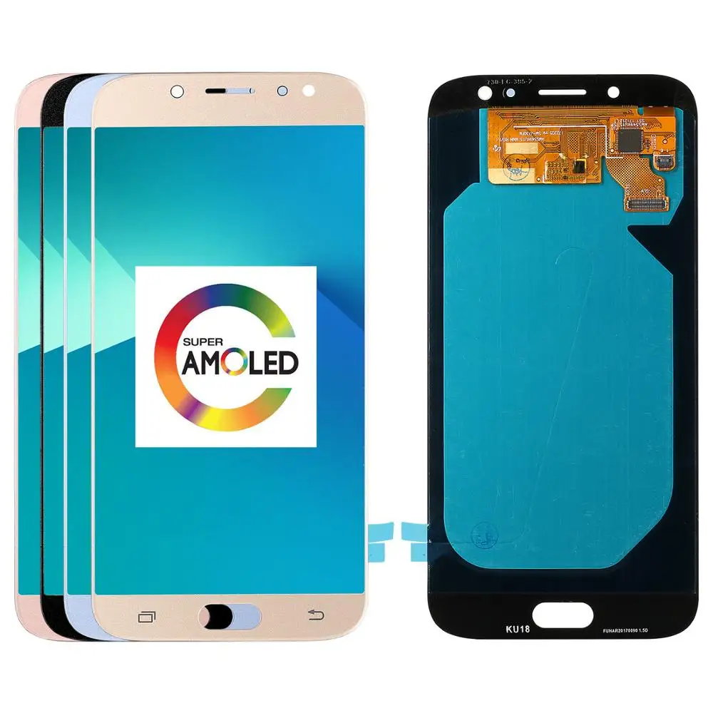 ЖК дисплей AMOLED 5 дюйма J730 для SAMSUNG Galaxy J7 Pro 2017 дигитайзер сенсорного экрана