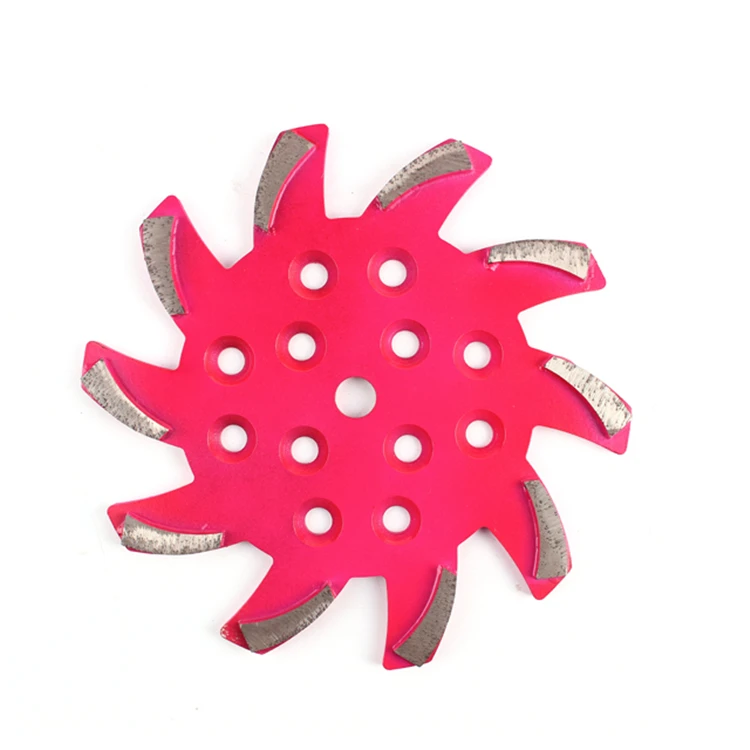 Острый Сегментированный алмазный шлифовальный круг GD73 10 дюймов D250 мм бетонный