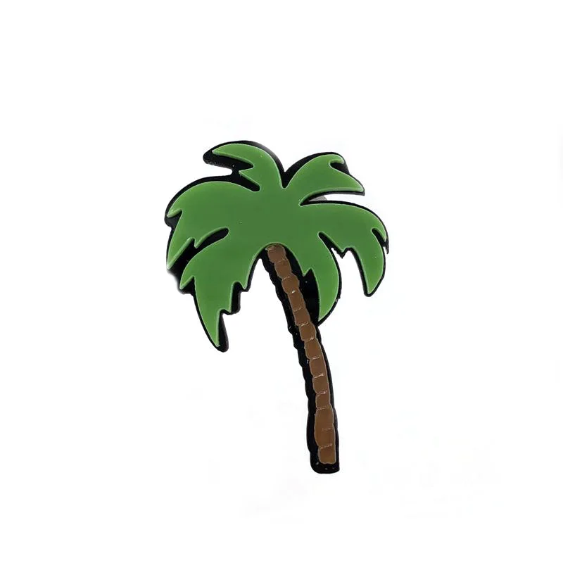 

Acrylic Green Coconut Tree Brooch Pin Resin For Women Brooch Accessory