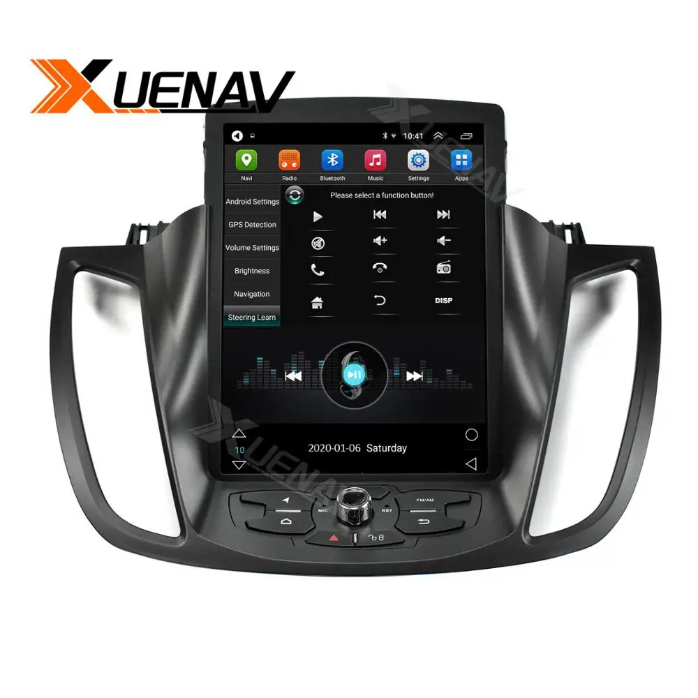 

Автомобильный мультимедийный плеер XUENAV, мультимедийная система на платформе Android с вертикальным экраном 10,4 дюйма, радио, DVD-плеером, в стиле ...