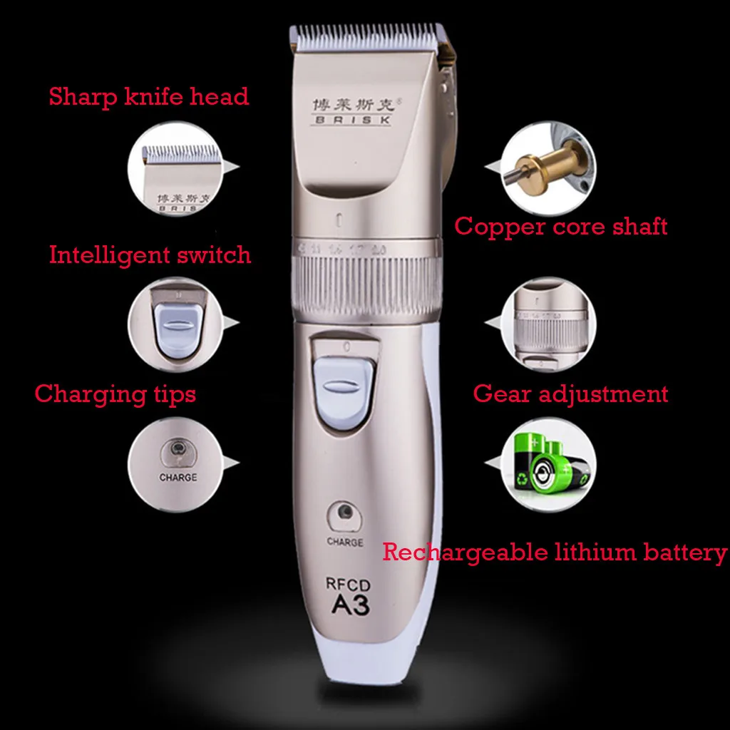 Беспроводной шнур Профессиональная Парикмахерская Машинка для стрижки волос