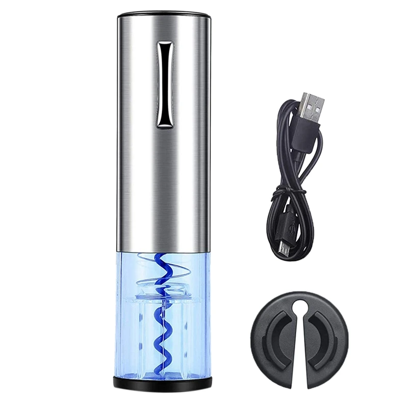 Электрический штопор перезаряжаемый над зарядным устройством и фольга резак