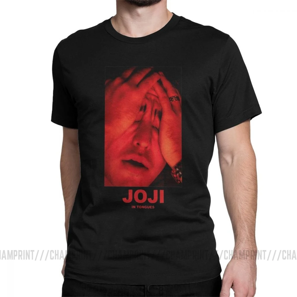 Мужская футболка Joji, грязный Франк, розовый Guy Meme, японский Ютуб, хлопок, безумные футболки с коротким рукавом, летняя футболка - Цвет: Черный