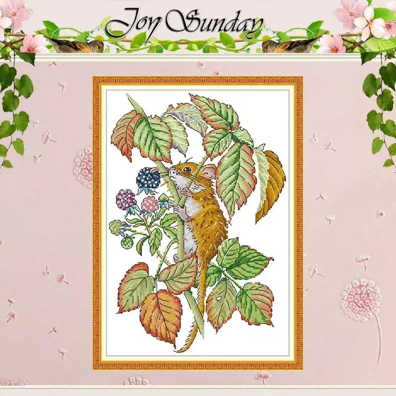 

Mouselet Животные живопись Счетный 11CT 14CT Вышивка крестом наборы DIY Китайская вышивка крестом Наборы рукоделие Декор для дома