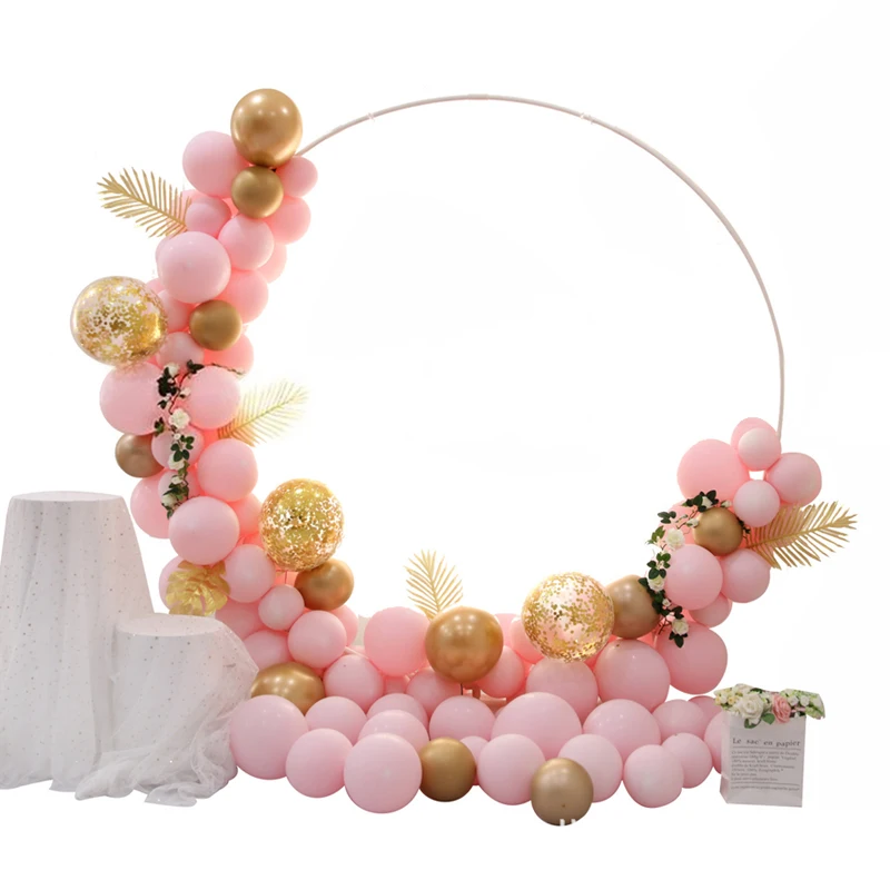 

Marcaron Balloon One Year Birthday Party Decoration Kids 1st Baby Shower Garland Arch Rose Gold Confetti Ballon Wedding Baloon