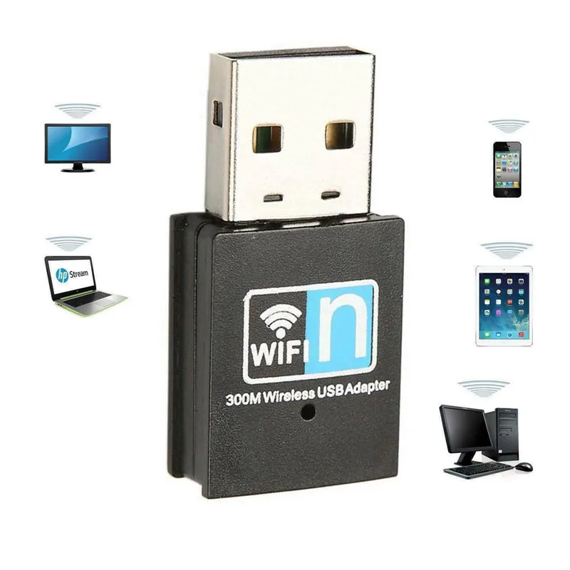 Мини 300M USB 2 0 RTL8192 Wifi dongle адаптер беспроводной WiFi сетевая карта 802 11 n/g/b wifi LAN
