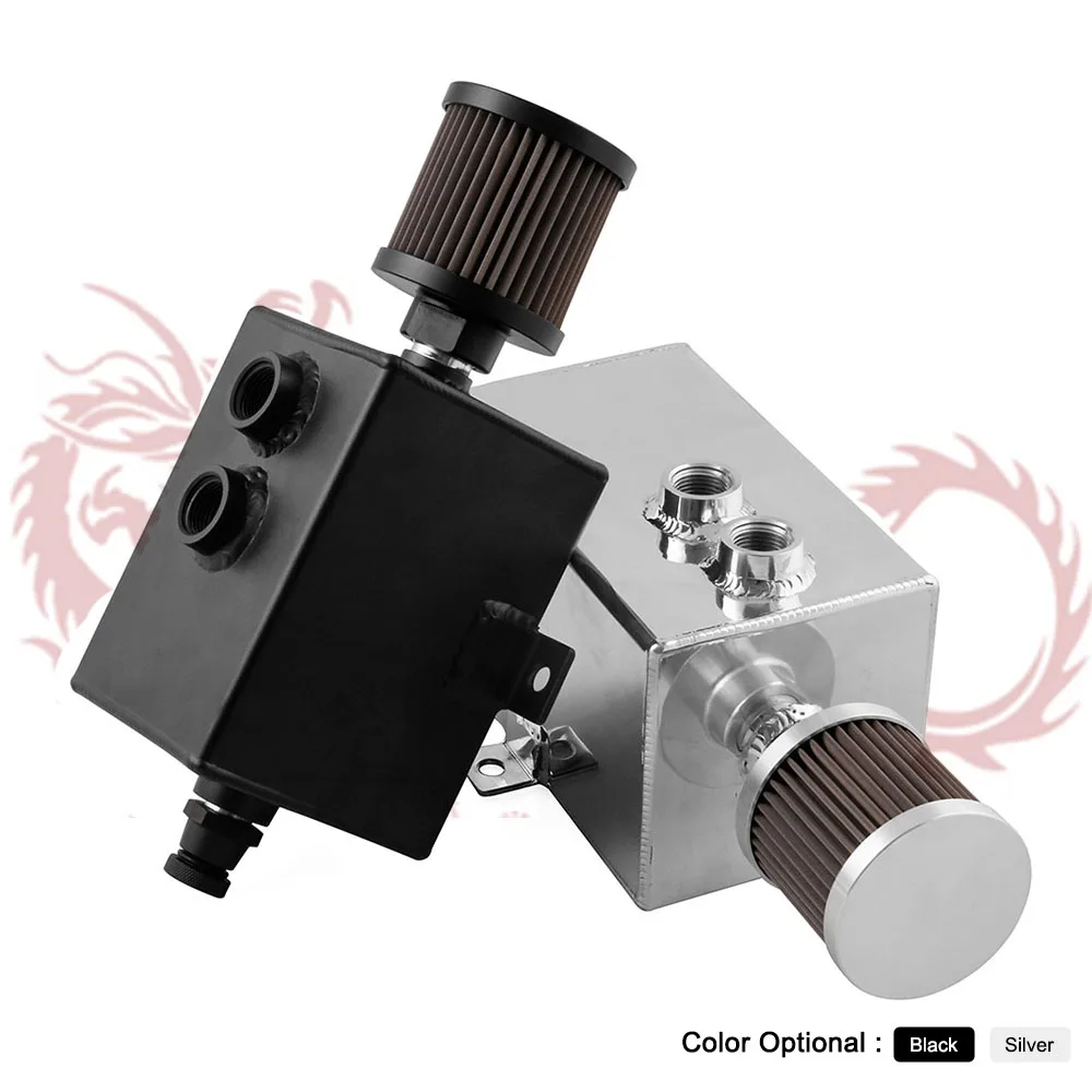 1L и 2L алюминиевый масляный бак с дыхательным сливным краном 2LT baffle RYANSTAR |