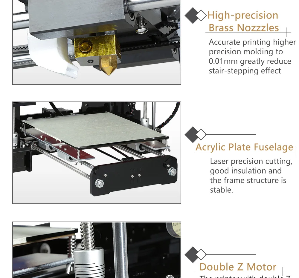 Горячая конкурентоспособный Anet A6 A8 3d принтер Reprap Prusa i3 Высокоточный DIY 3d принтер комплект с Micro SD карты USB разъем