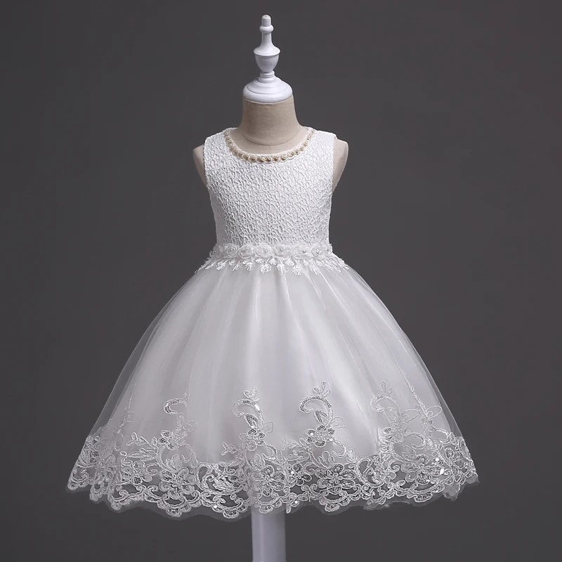 

The new 2018 summer children's clothing lace baby princess dress show dance Wedding dress flower girls classmate reunion dress