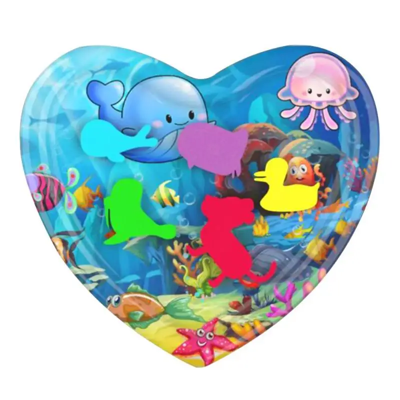 65x60cm Детский Надувной водный игровой коврик, детский игровой коврик для спортзала, детский утепленный ПВХ креативный двойной коврик для малышей, забавная игрушка-подушка - Цвет: 65x60cm