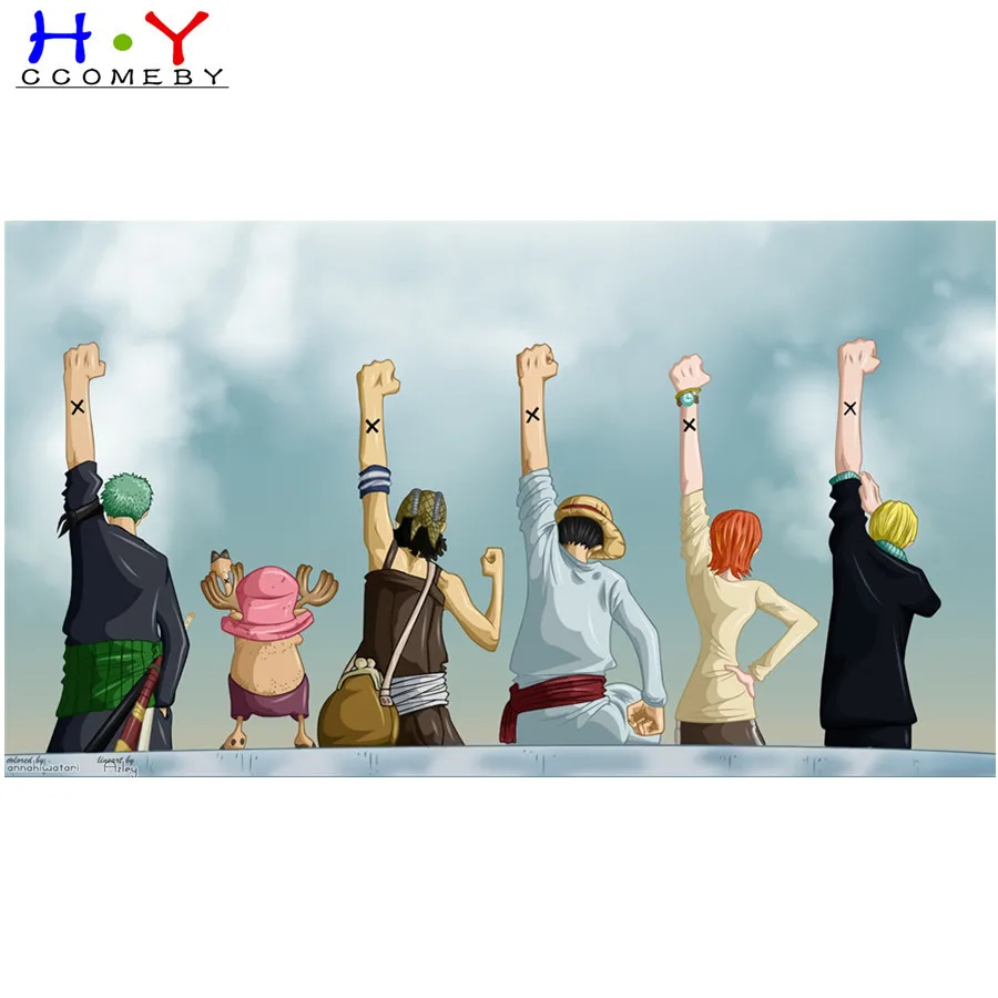 DIY квадратная Алмазная картина из японского аниме одна штука вышивка крестиком