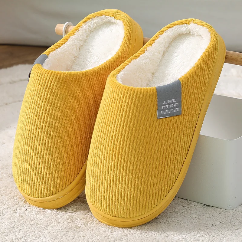 

Slippers Women Home Couple Shoes Cotton House Slippers For Female Winter Warm Slides Bedroom Female Flips Flops Chaussure Femme