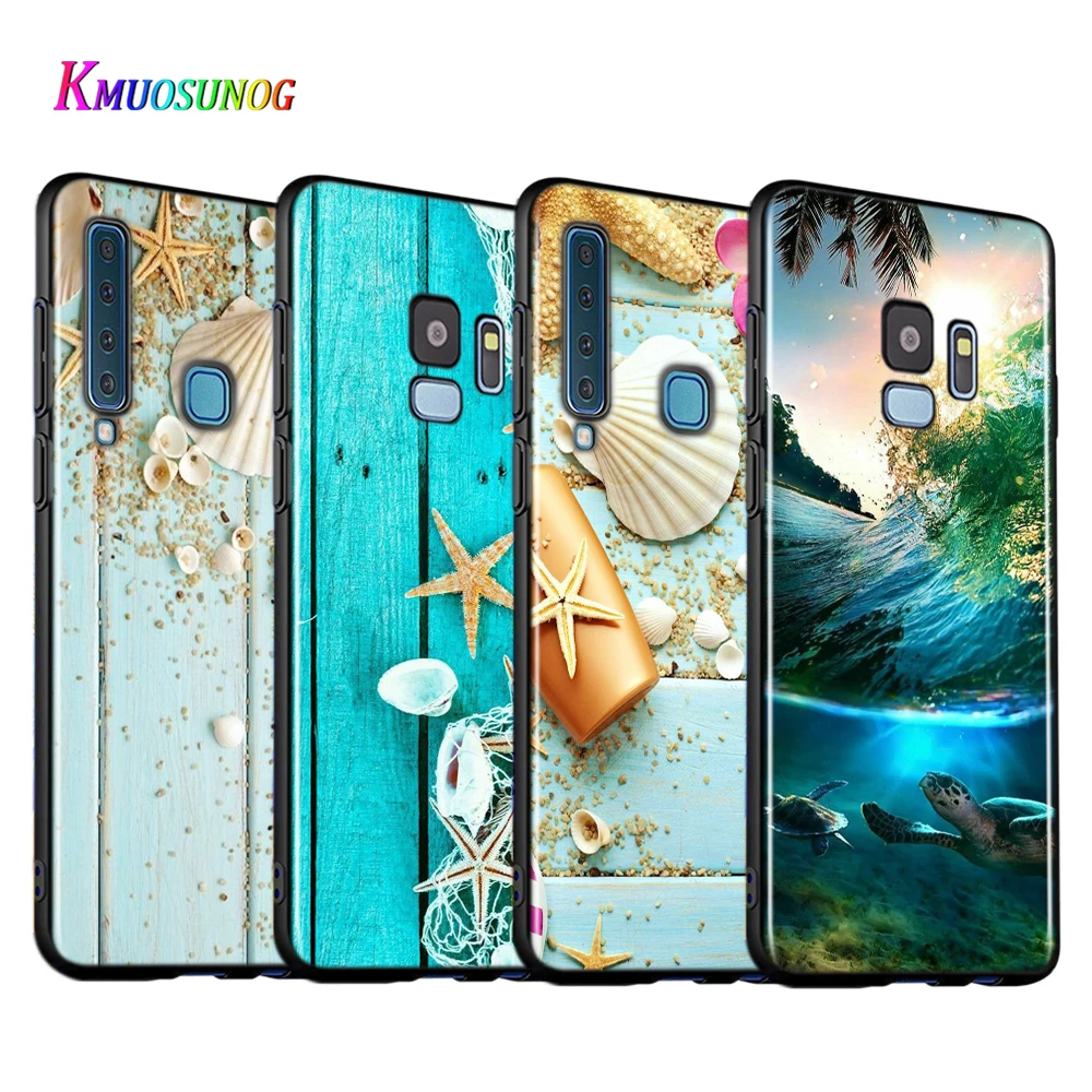 Sea Star Seashells Silicone Cover For Samsung Galaxy A9 A8 A7 A6 A6S A8S Plus A5 A3 Star 2018 2017 2016 Phone Case