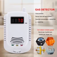 gas detector voice alarm carbon monoxide detection gas leak detector kitchen alarm led display