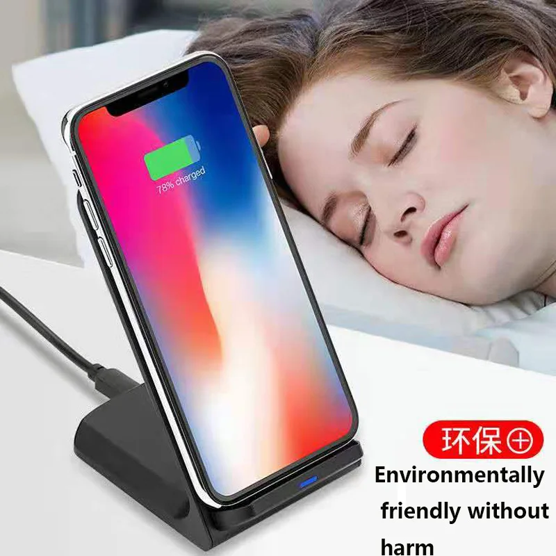 Qi Беспроводная подставка для зарядного устройства для iPhone 11pro max XS 8 XR samsung S9 S10 S8 S10 plus быстрый беспроводной зарядный блок зарядное устройство для телефона