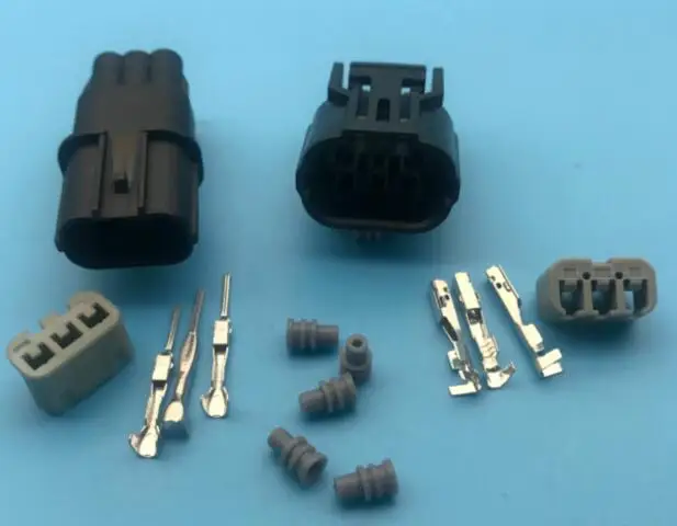 3pin автомобильный 6189-0887 6188-4739(промежуточный слот)(1,0) Мужской и Женский HX 040 провод жгут ремонт водонепроницаемый авто-соединитель - Название цвета: 50