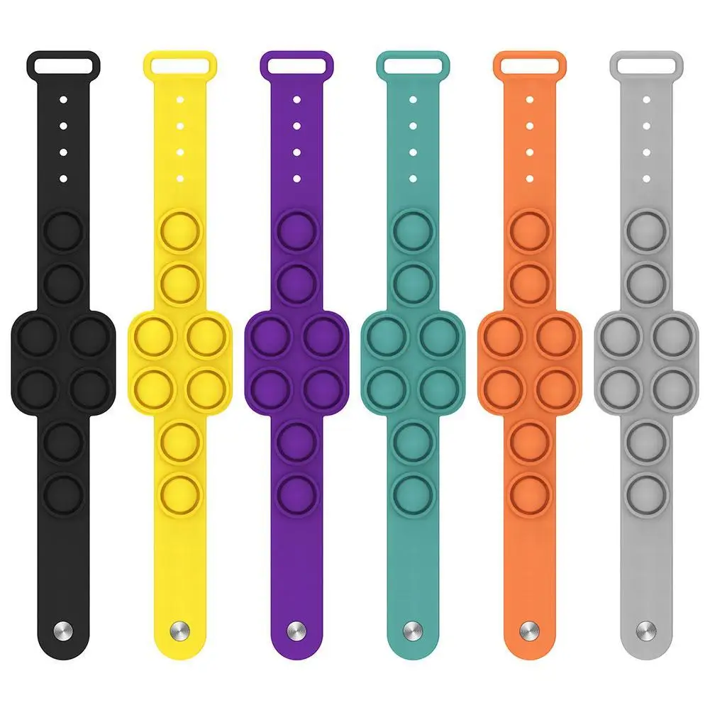 

Multifunctional Fidget Toys Silicone Bracelet Decompression Antistress Color Creative Safety Non-Toxic Educational Toy