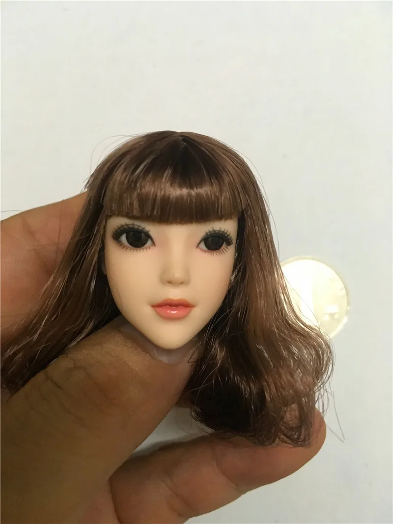 Индивидуально изготовленная голова масштаб 1/6 красный шарф подвижный глаз