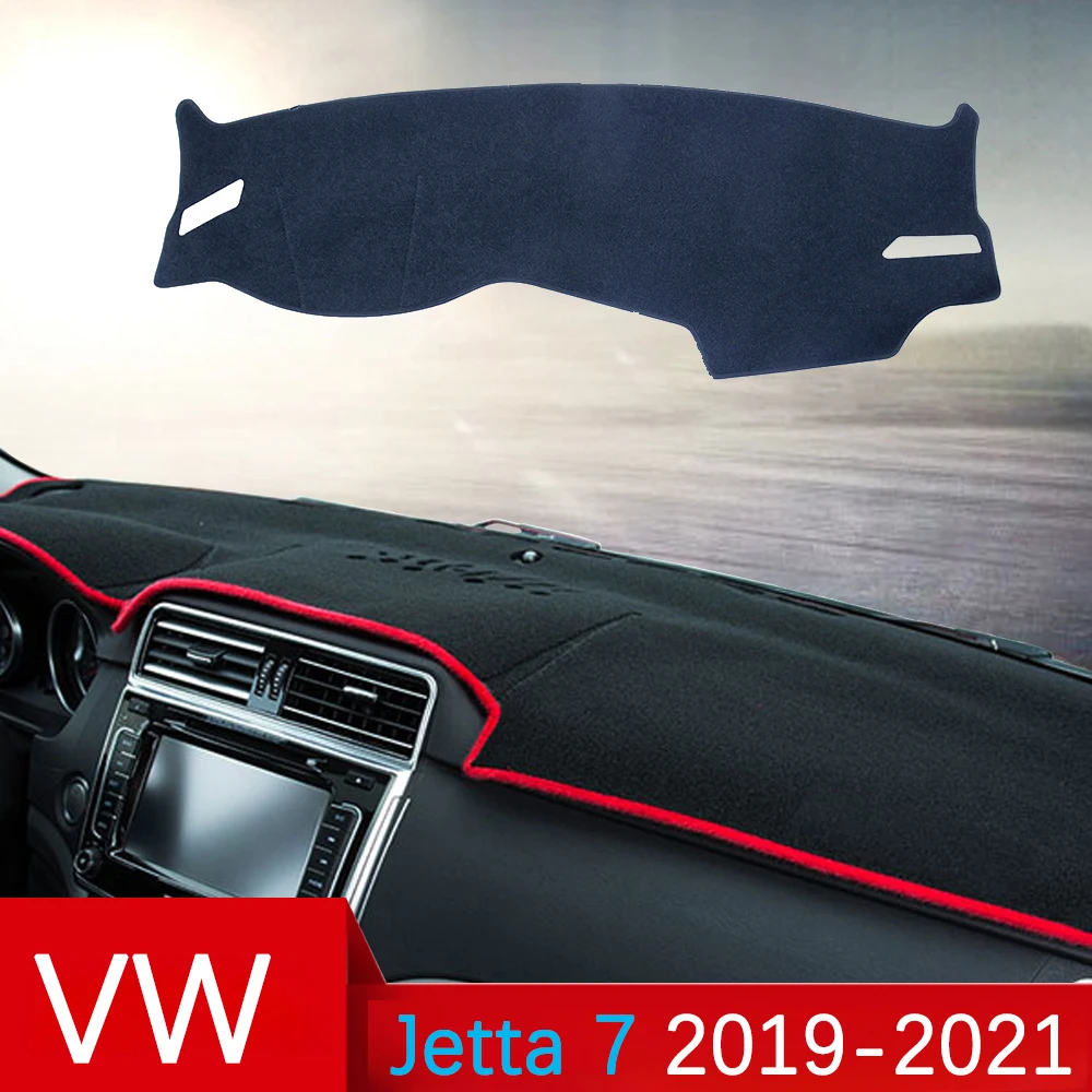

For Volkswagen VW Jetta 7 A7 MK7 2019 2020 2021 Anti-Slip Mat Dashboard Cover Pad Sunshade Dashmat Protect Dash Car Accessories