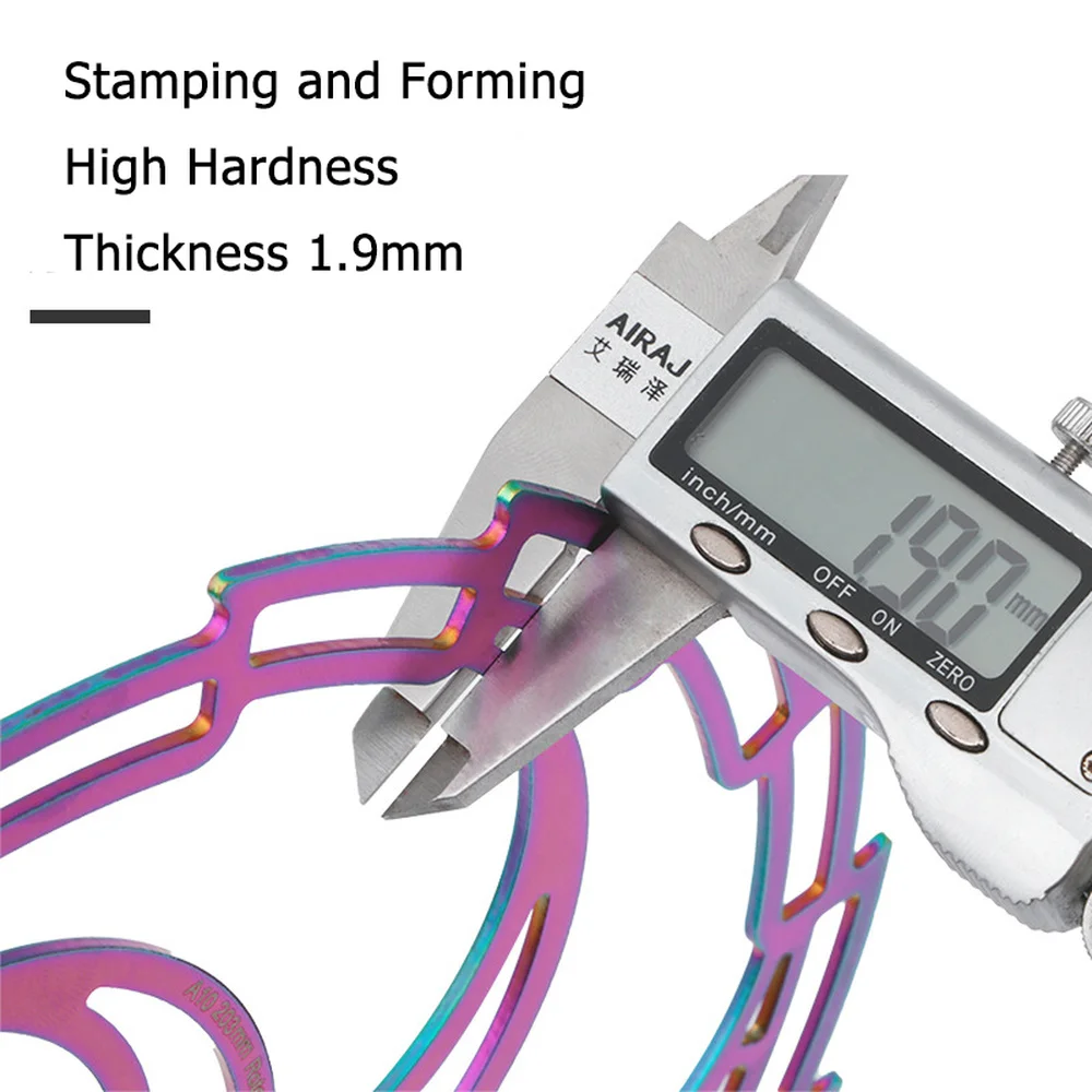 

1Pcs Colorful Mountain Bike Floating Disc Brake Rotor with Screws Aluminum Alloy MTB Bike Disc 160/180/203mm Bicycle Accessories