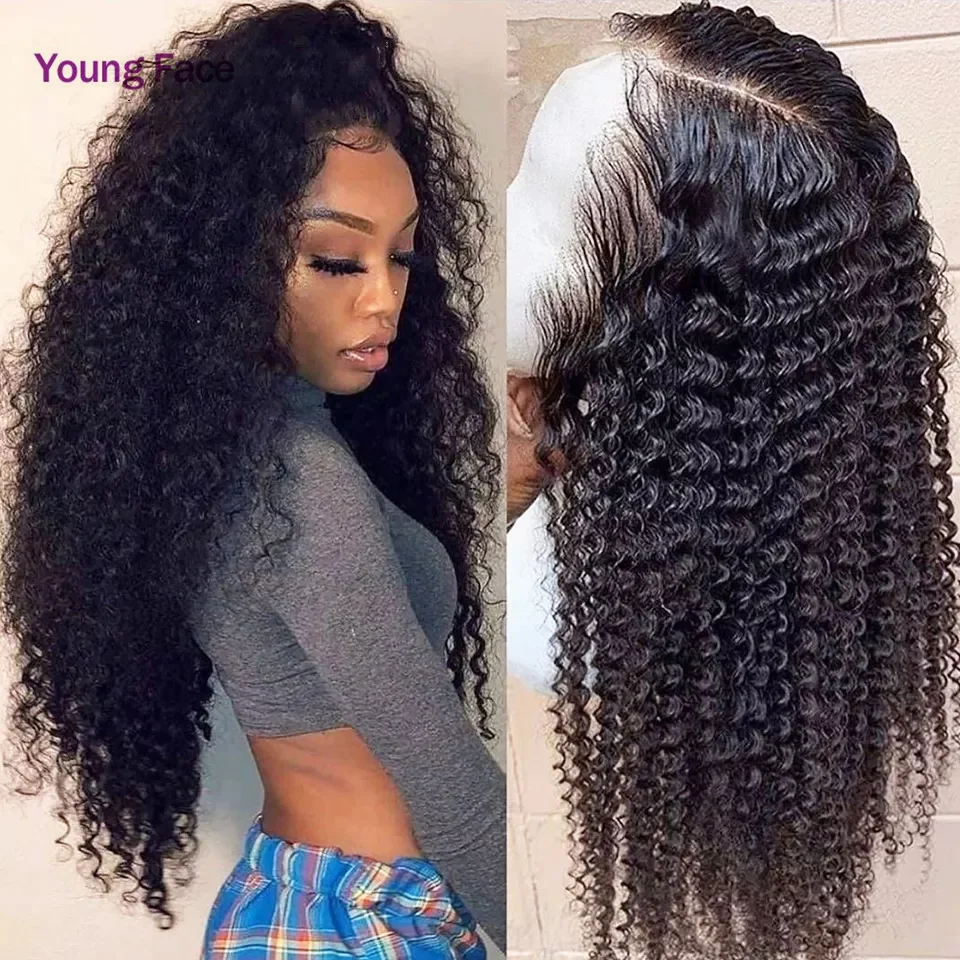 Curly Human Hair Wigs 13x4 Lace Frontal Wigs For Women Brazilian Deep Wave 4x4 Lace Closure Wigs Human Hair 10 to 30 Inches