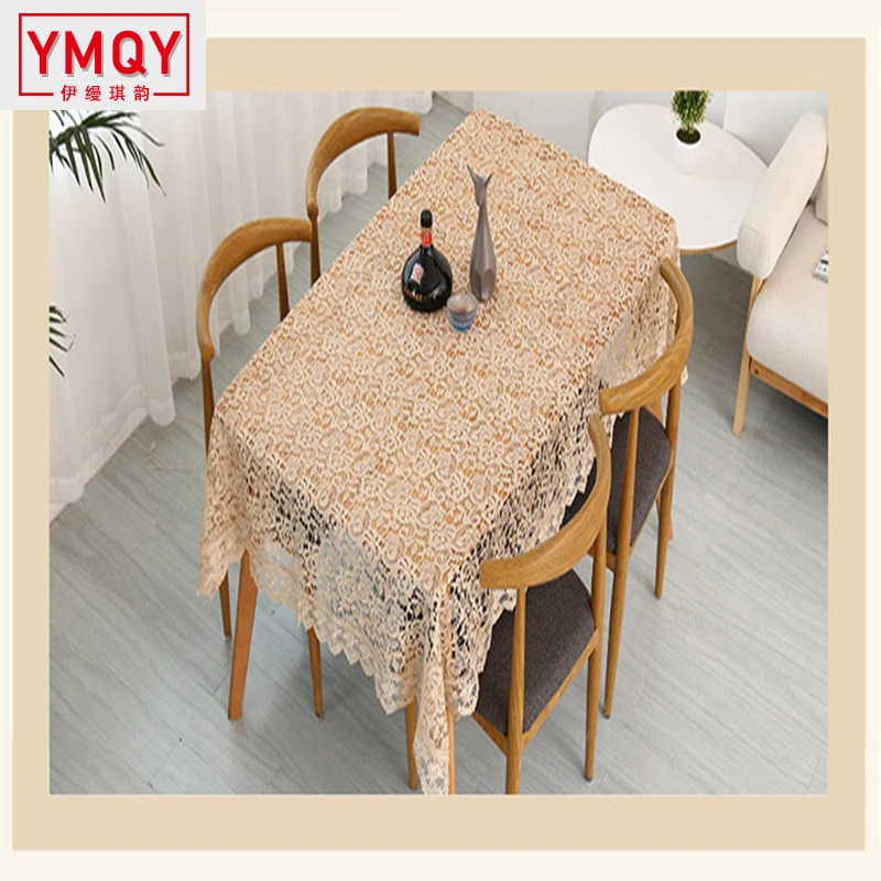 YMQY Proud Light кофейная вышитая скатерть Европейская кружевная чайная домашний декор