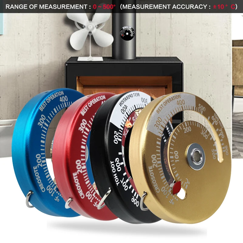 

Stove Thermometer Magnetic Heat Powered For Wood Log Burning Stove Fireplace Burner Fireplace Fan Thermometer Fireplace Tools