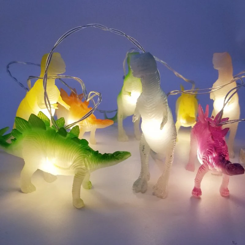 

Гирлянда с яркими динозаврами, светильник листичный светильник с динозаврами, 8 светодиодов, пластиковая игрушка в подарок для детей, супер...